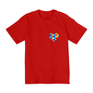 Nome do produtoCamiseta coraçao do autismo - infantil tam. 2 a 8 anos