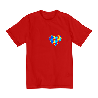 Nome do produtoCamiseta Coraçao Autismo - tam. 10 a 14