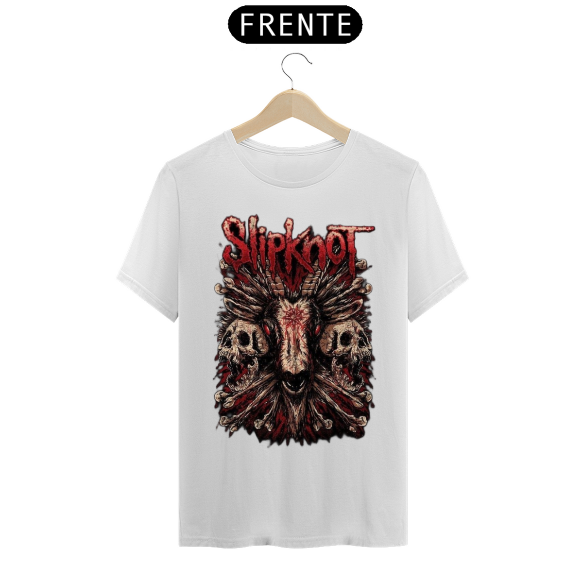 Nome do produto: Camisa Slipknot - Moda New Metal