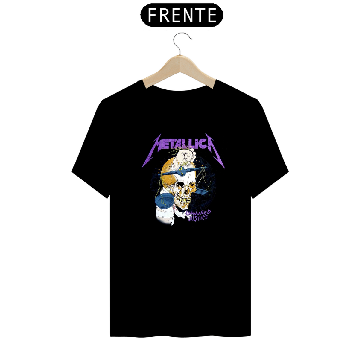 Nome do produto: Camisa Banda Metallica (Preta)