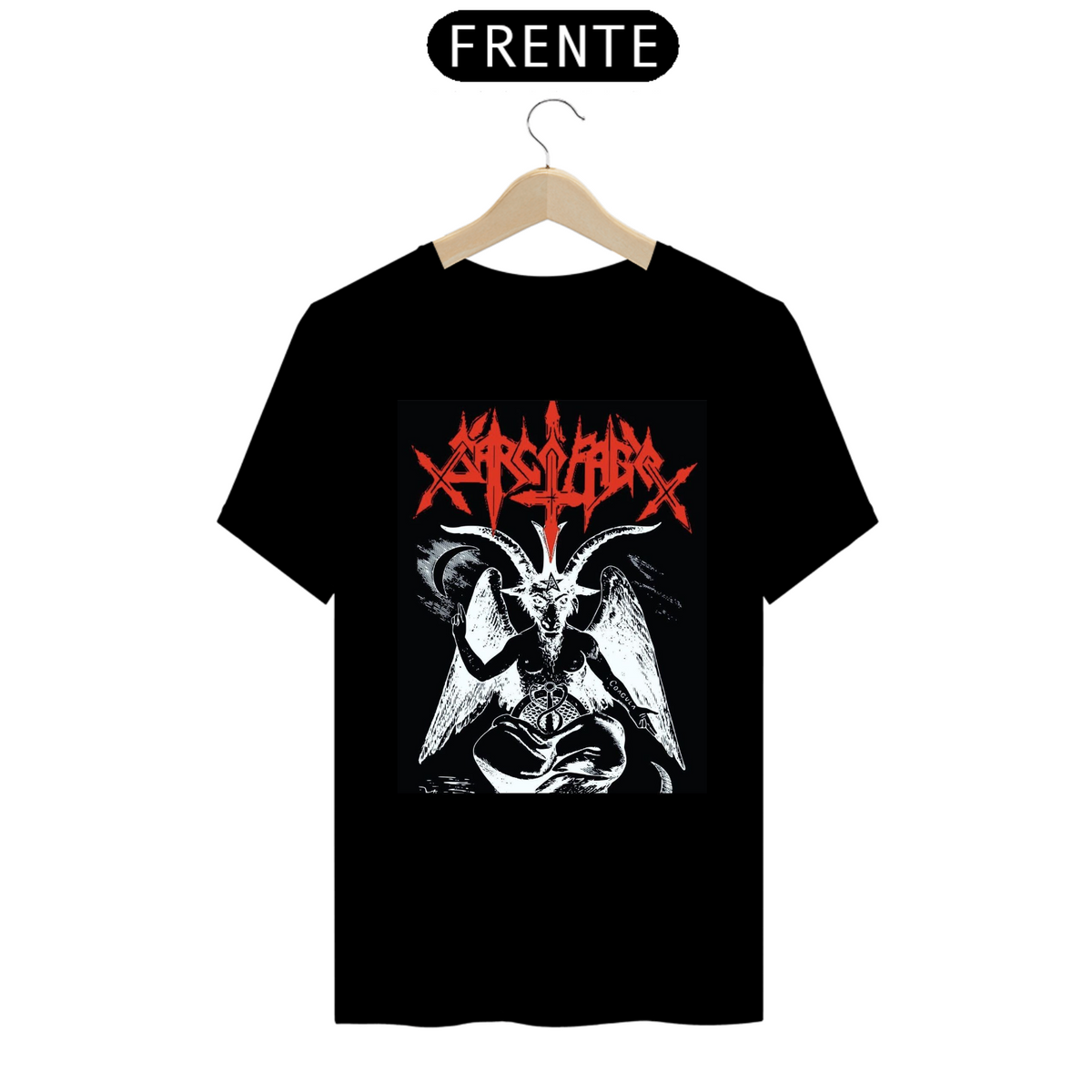 Nome do produto: Camisa Banda Sarcófago (Preta) - Moda Black Metal