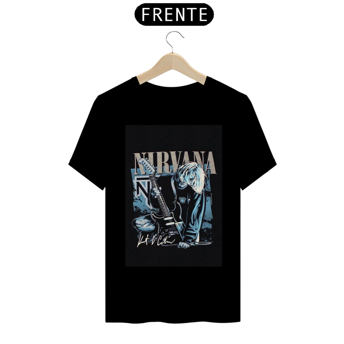 Nome do produto: Camisa Banda Nirvana - (Kurt Cobain)