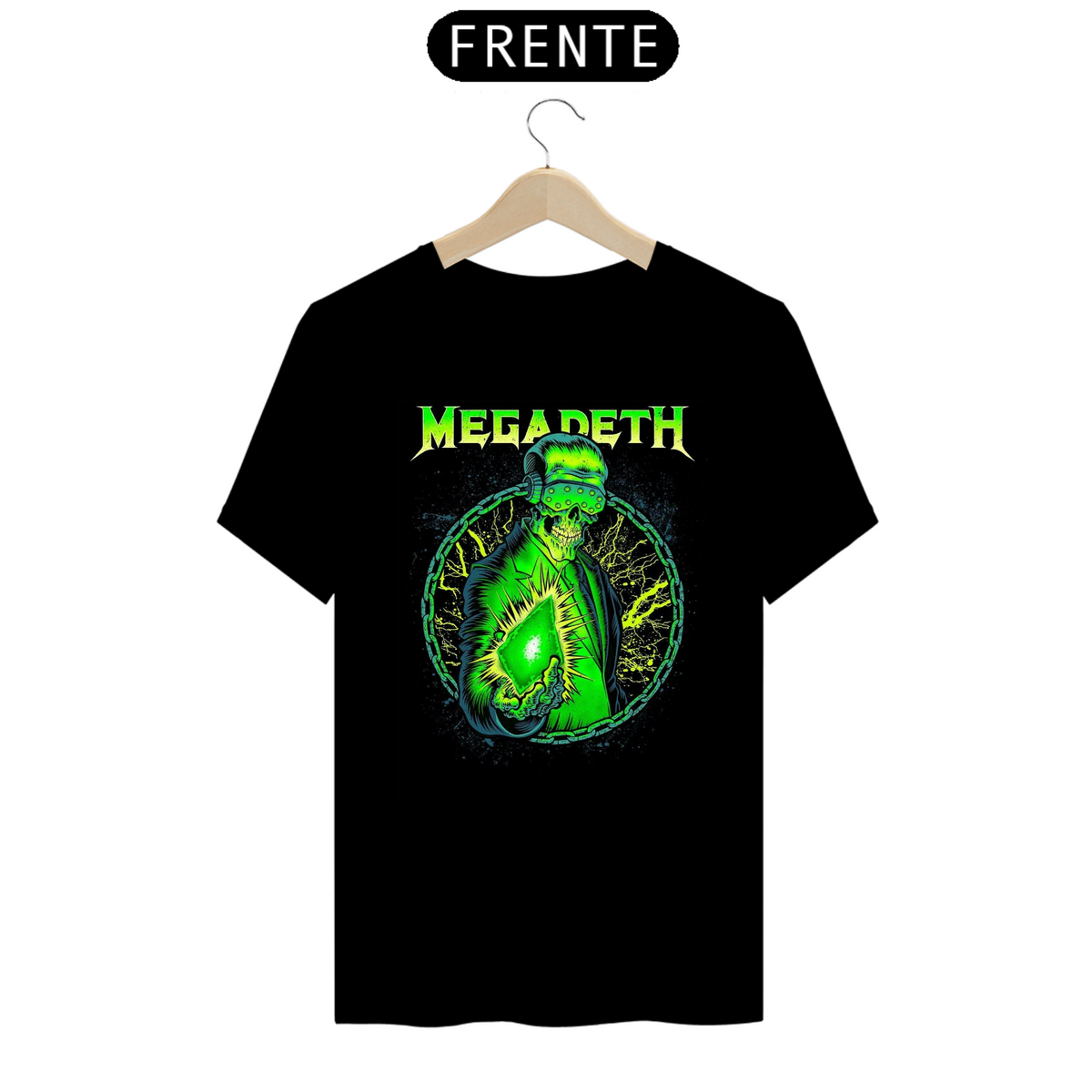 Nome do produto: Camisa Megadeth (Preta) - Heavy Metal