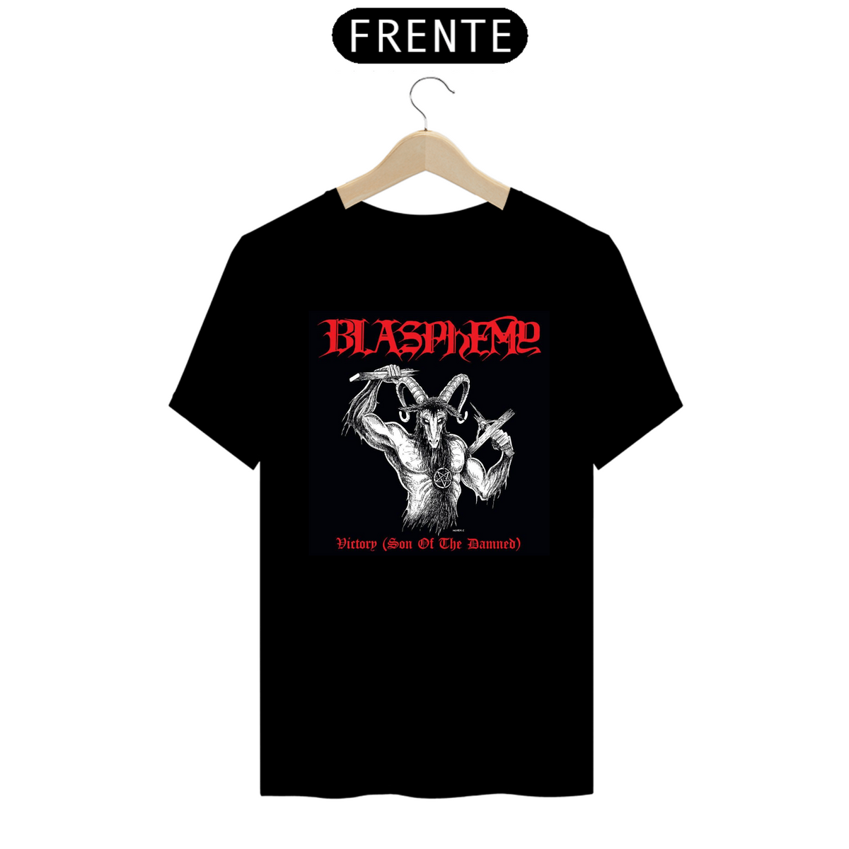 Nome do produto: Camisa Blasphemy (Preta) - Black Metal