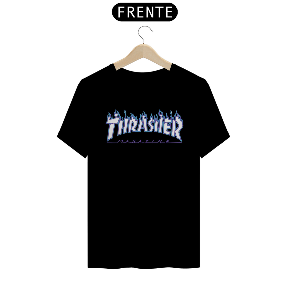 Nome do produto: Camisa Trasher Magazine (Preta)