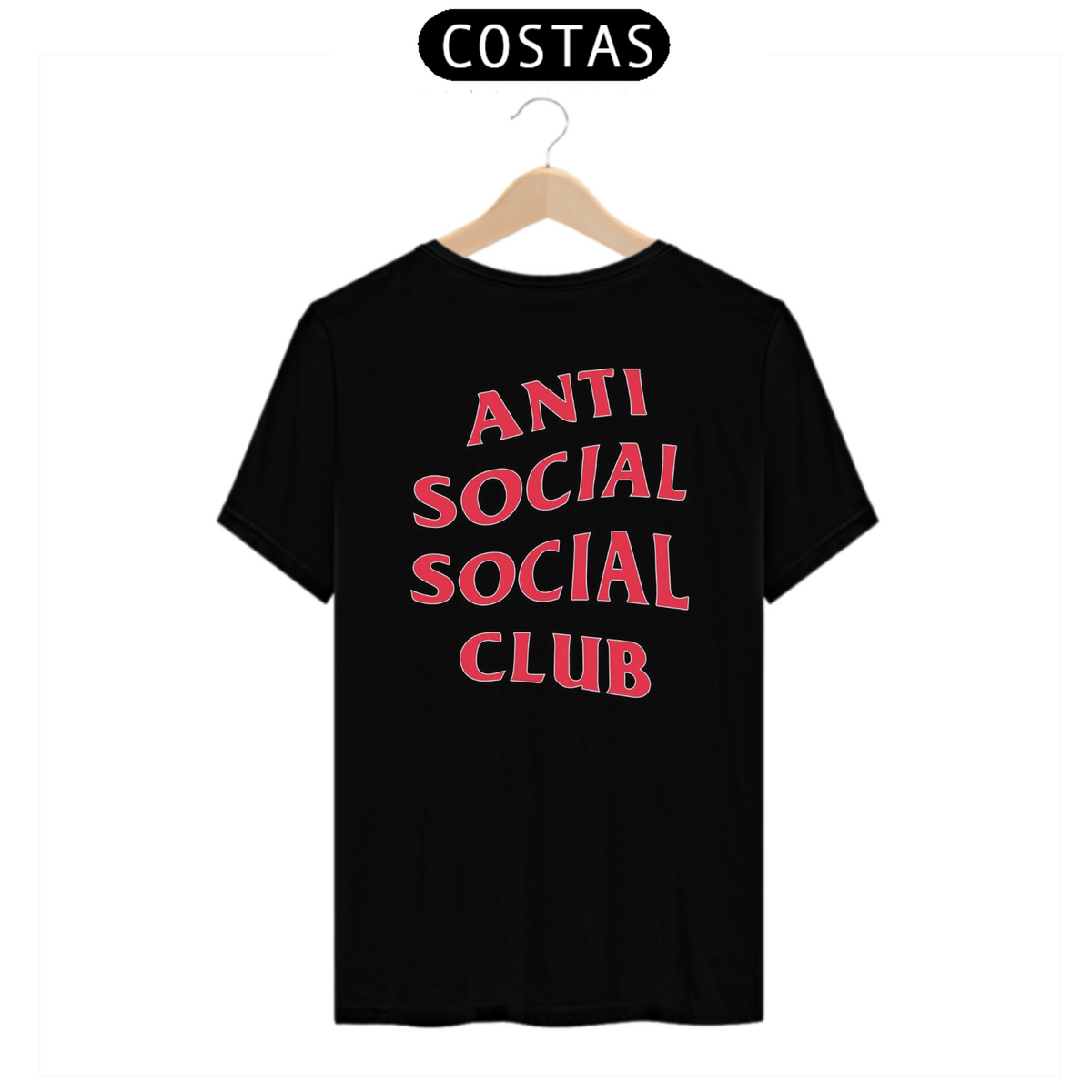 Nome do produto: Camisa Anti Social Social Club (Preta)