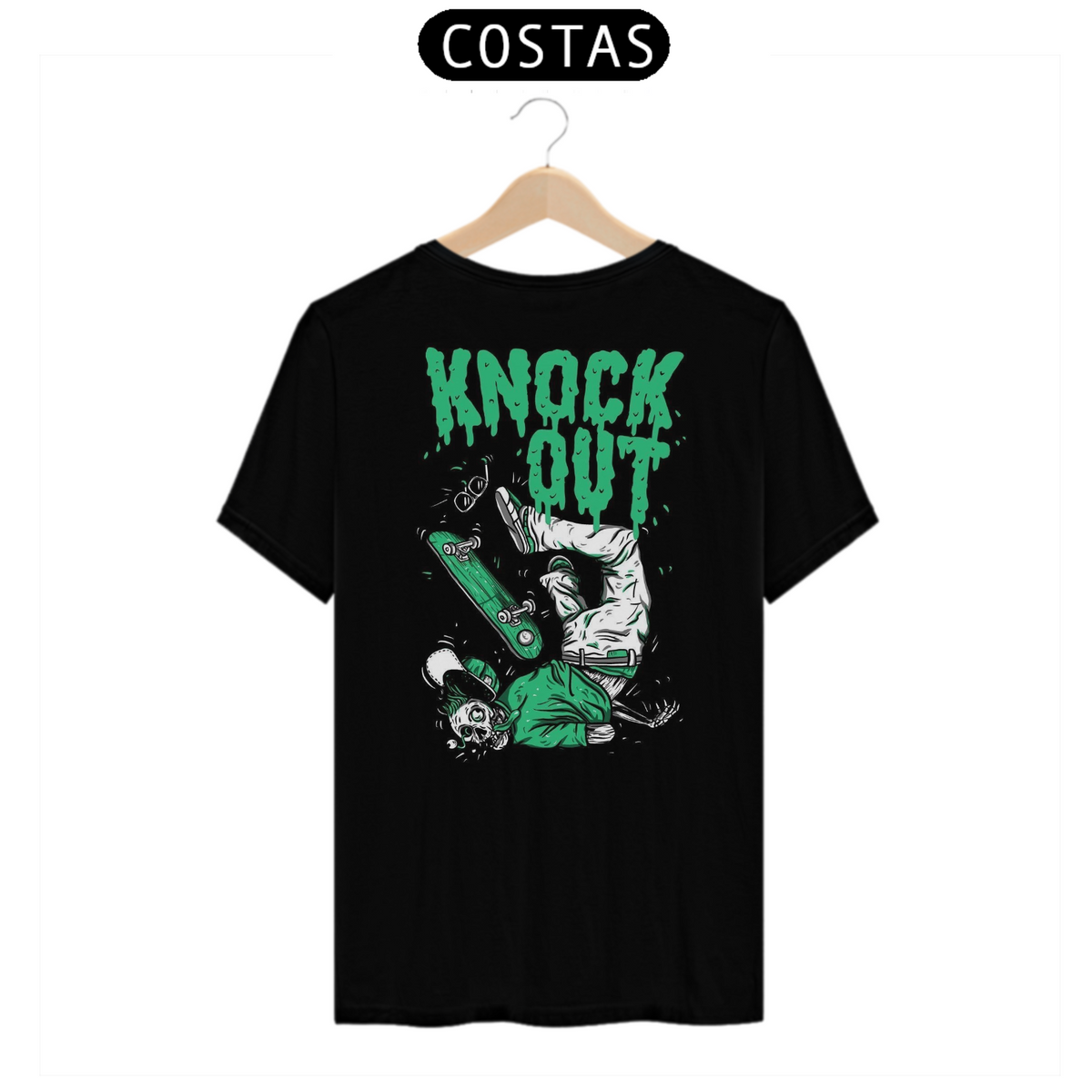 Nome do produto: Camisa KNOCK OUT - Moda Skate Streetwear 