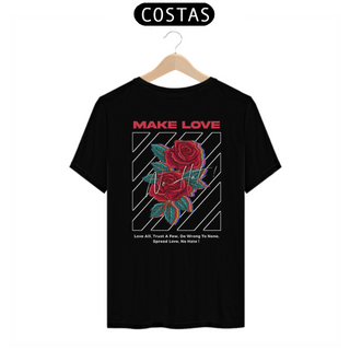 Nome do produtoCamisa MAKE LOVE (Preta) - Moda Skate Streetwear 