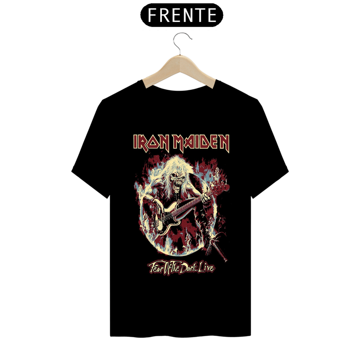 Nome do produto: Camisa IRON MAIDEN - Fear Of The Dark