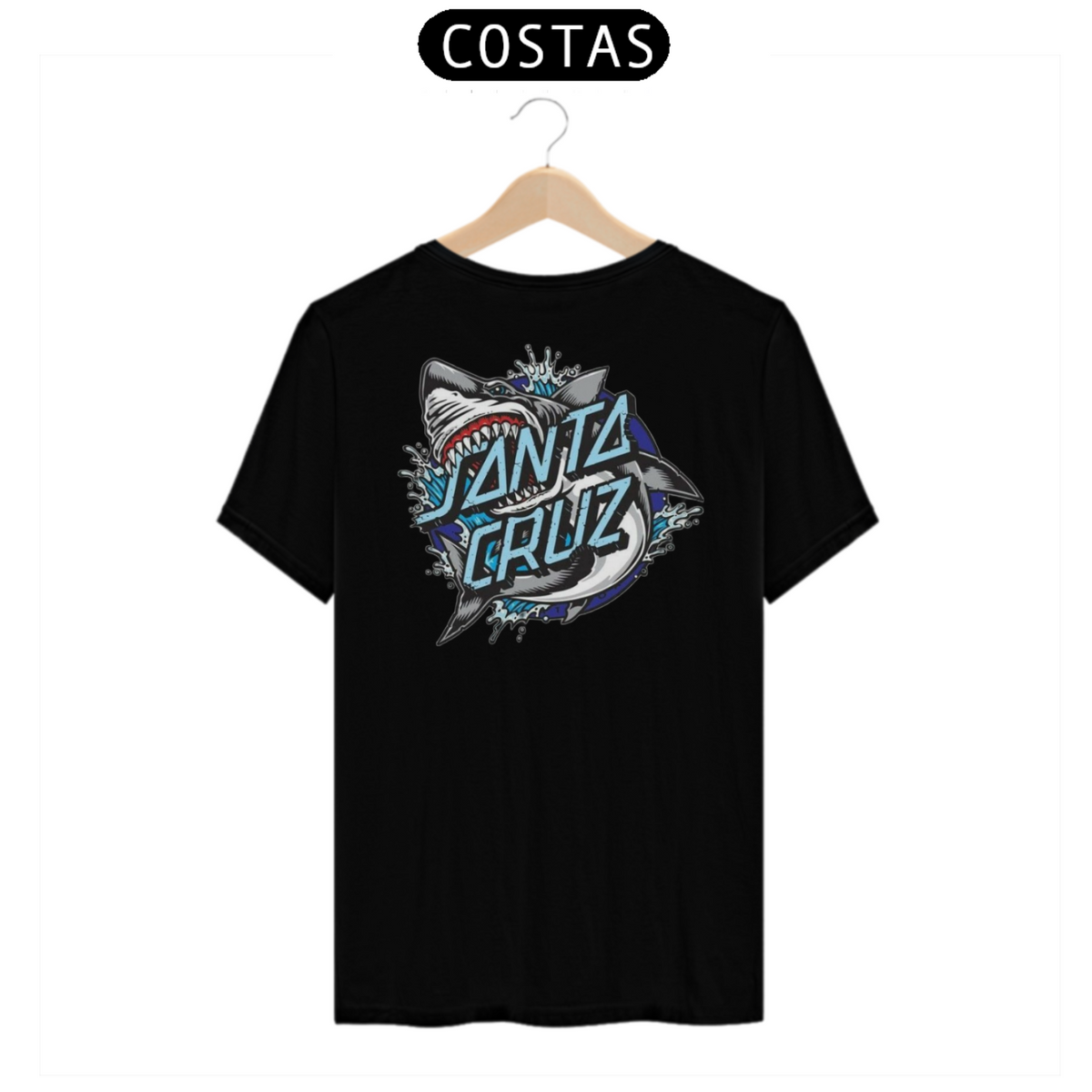 Nome do produto: Camisa SANTA CRUZ Shark - Moda Skate/Streetwear 