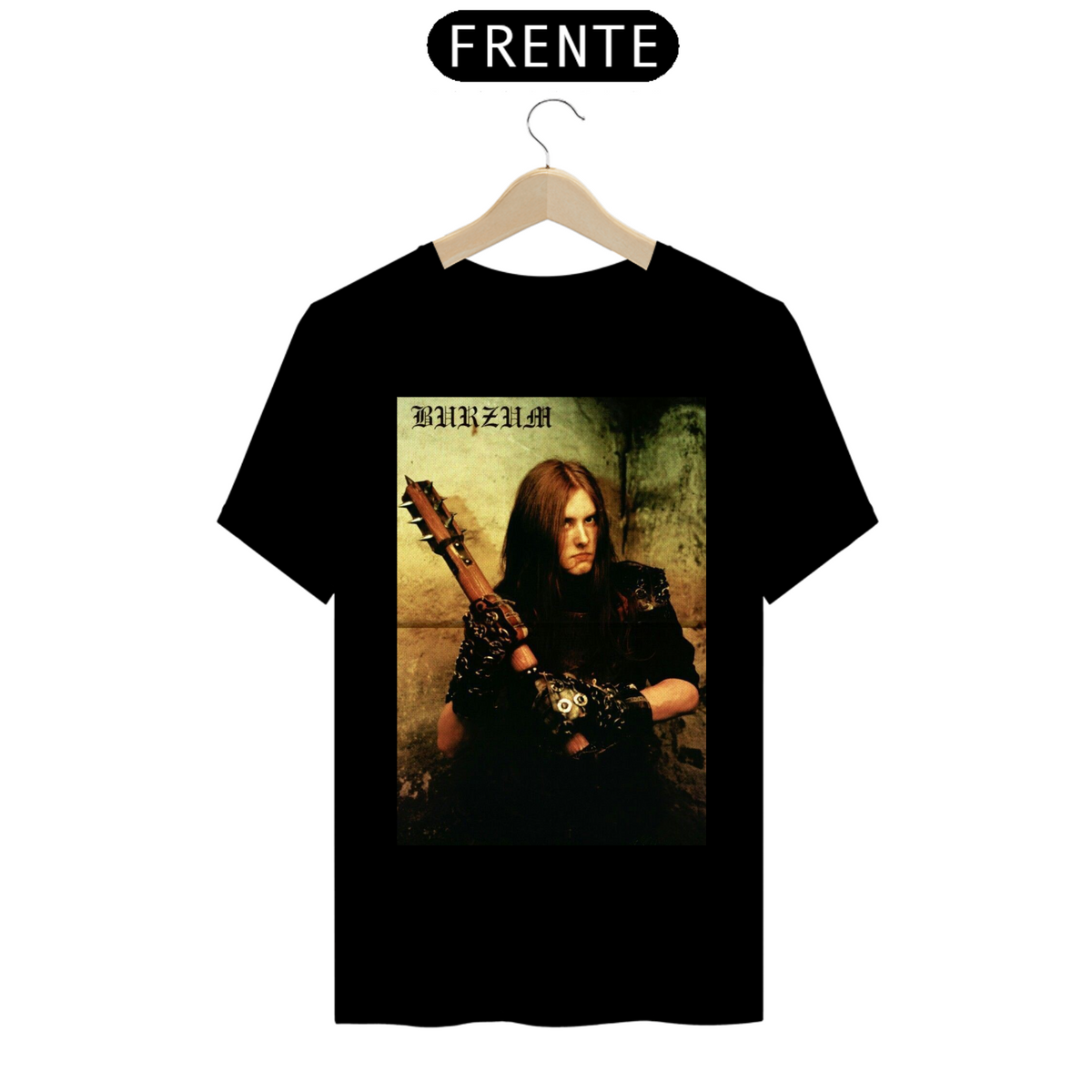 Nome do produto: Camisa Banda BURZUM (Preta) - Black Metal