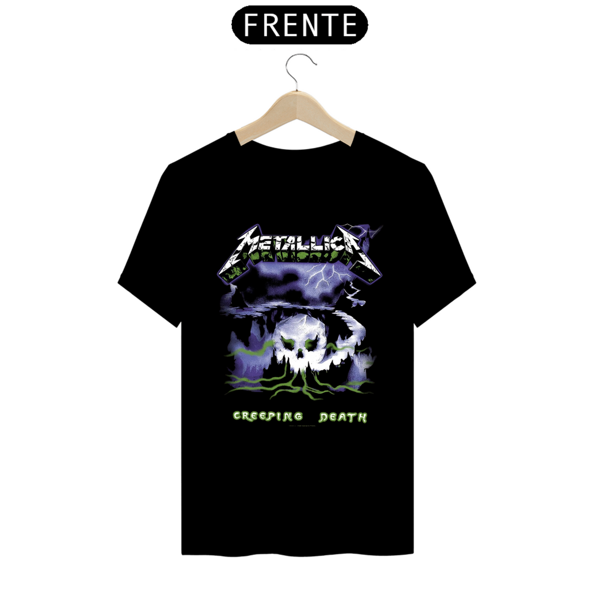 Nome do produto: Camisa Metallica - Creeping Death (Preta)