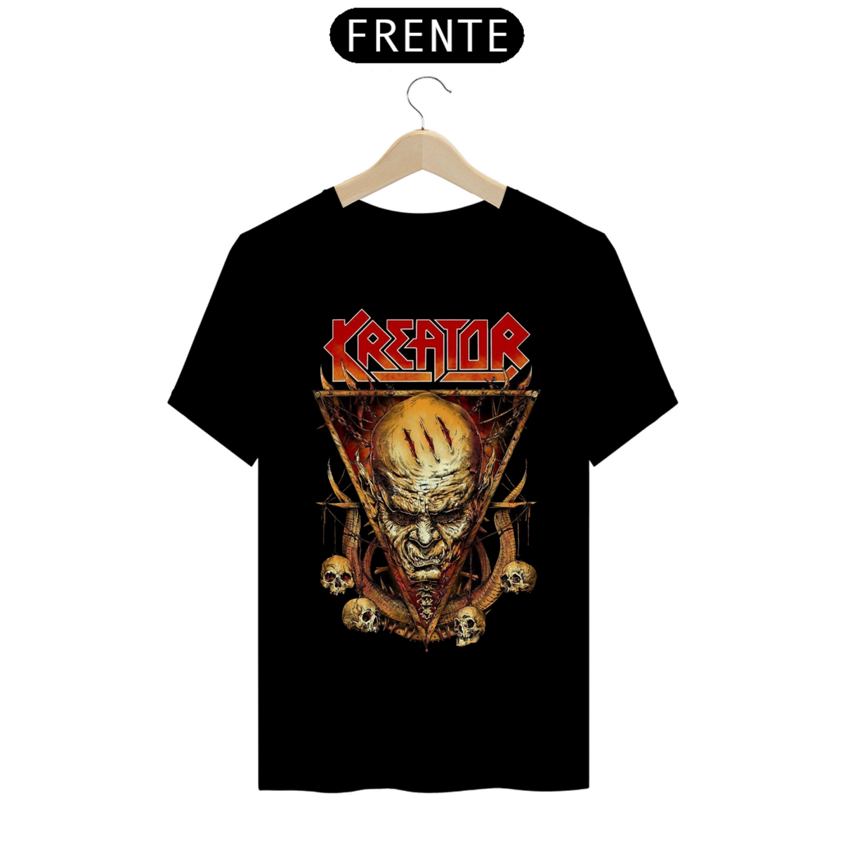 Nome do produto: Camisa KREATOR (Preta) - Thrash Metal