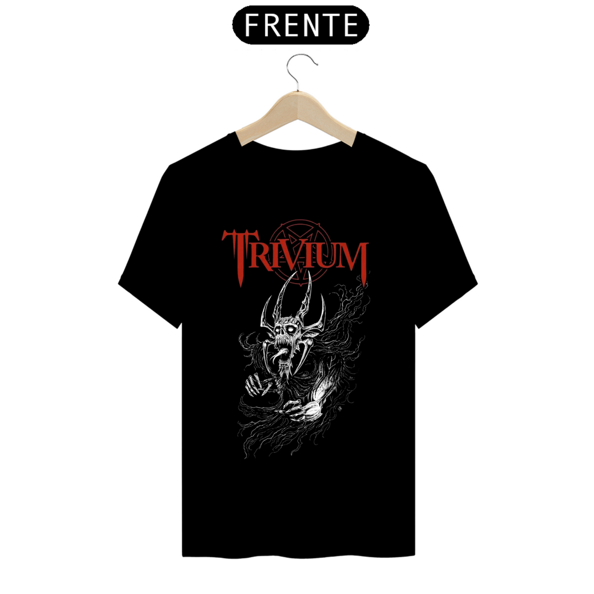 Nome do produto: Camisa TRIVIUM (Preta) - Heavy Metal