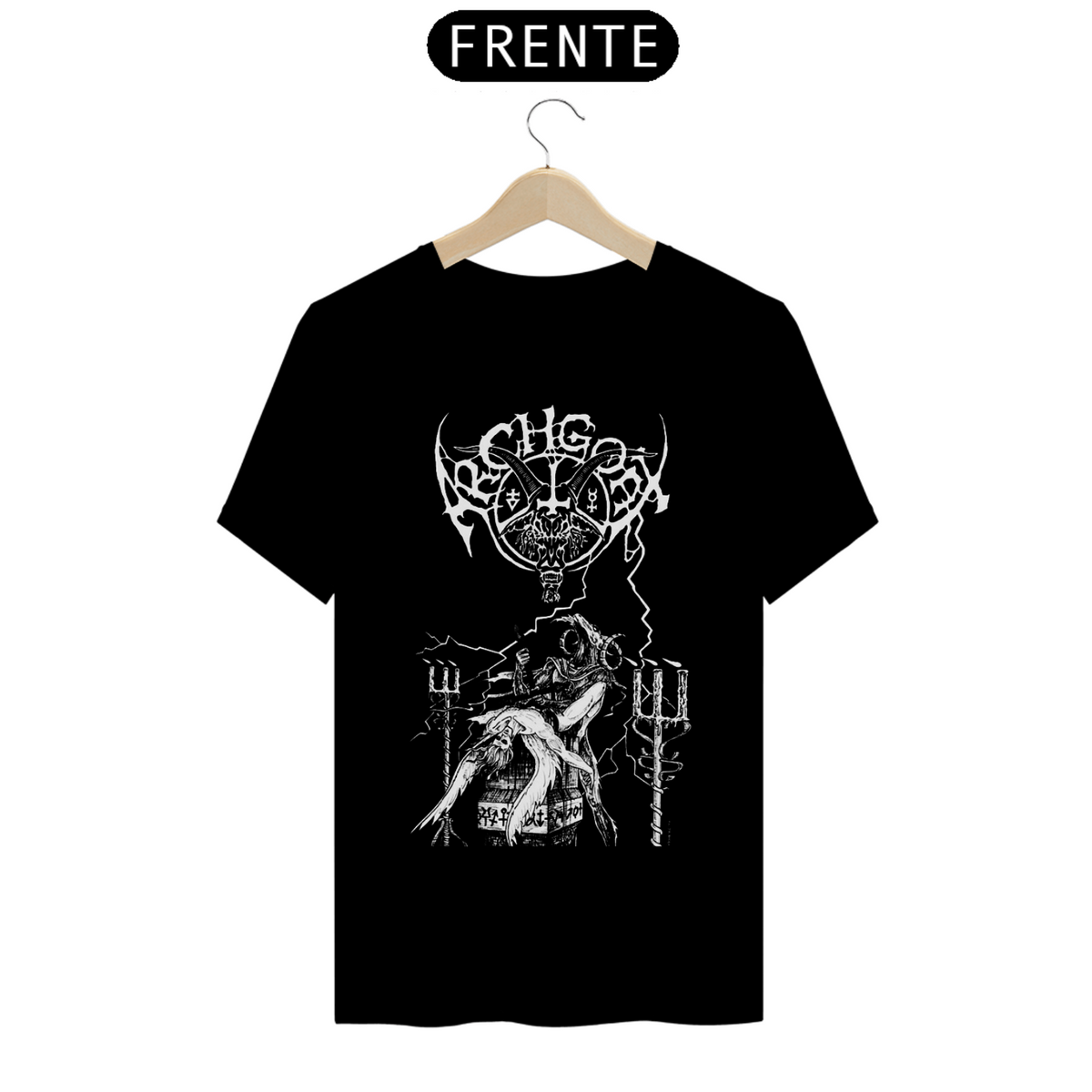 Nome do produto: Camisa Banda ARCHGOAT (Preta) - Black Metal 