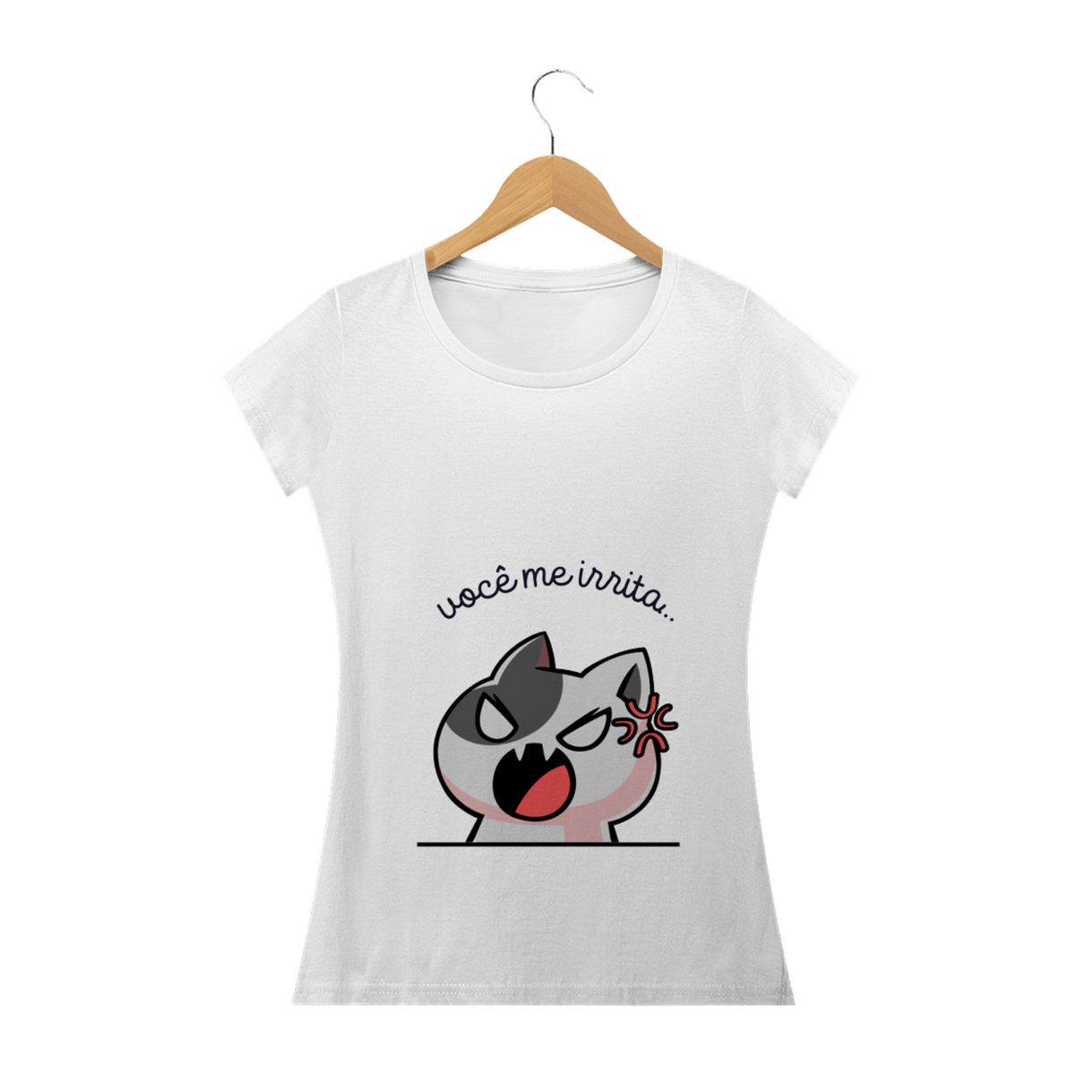 Nome do produto: camisa baby long com gatinho bravo