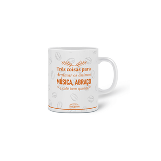 Nome do produtoCaneca Frases Música, Abraço e Café