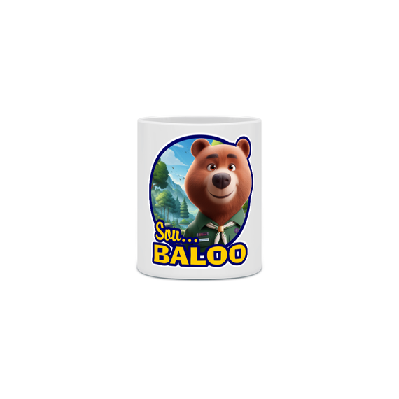 Caneca personagens da Jângal - Baloo
