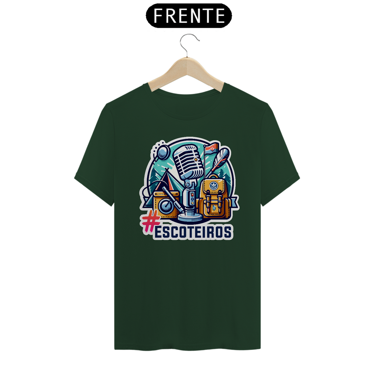 Nome do produto: Camiseta hashtag escoteiros Ref.002