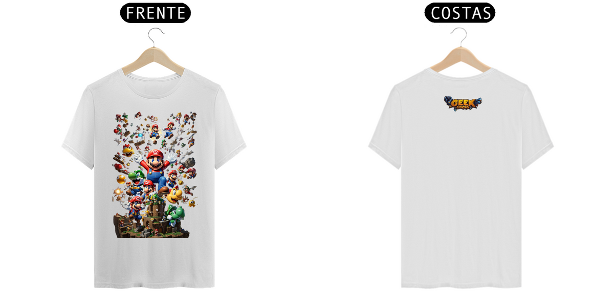 Nome do produto: CAMISA SUPER MARIO WORLD 