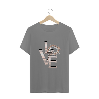 Camiseta coroa de espinhos love Plus Size Unissex 