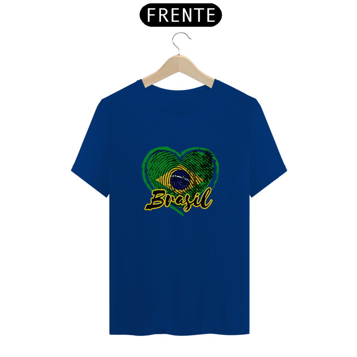 Nome do produto: Camiseta Coração do Brasil