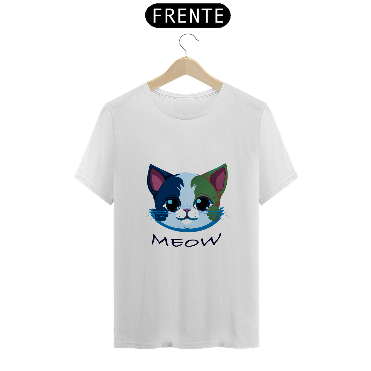 Nome do produto: Camiseta meow unissex
