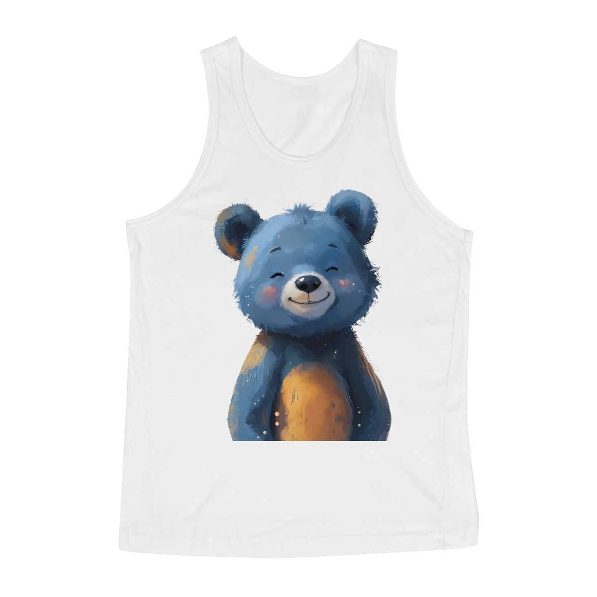 Nome do produto: Blue Teddy Aquarela - Regata