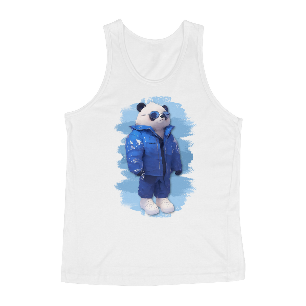 Nome do produto: Blue Puffer Panda - Regata