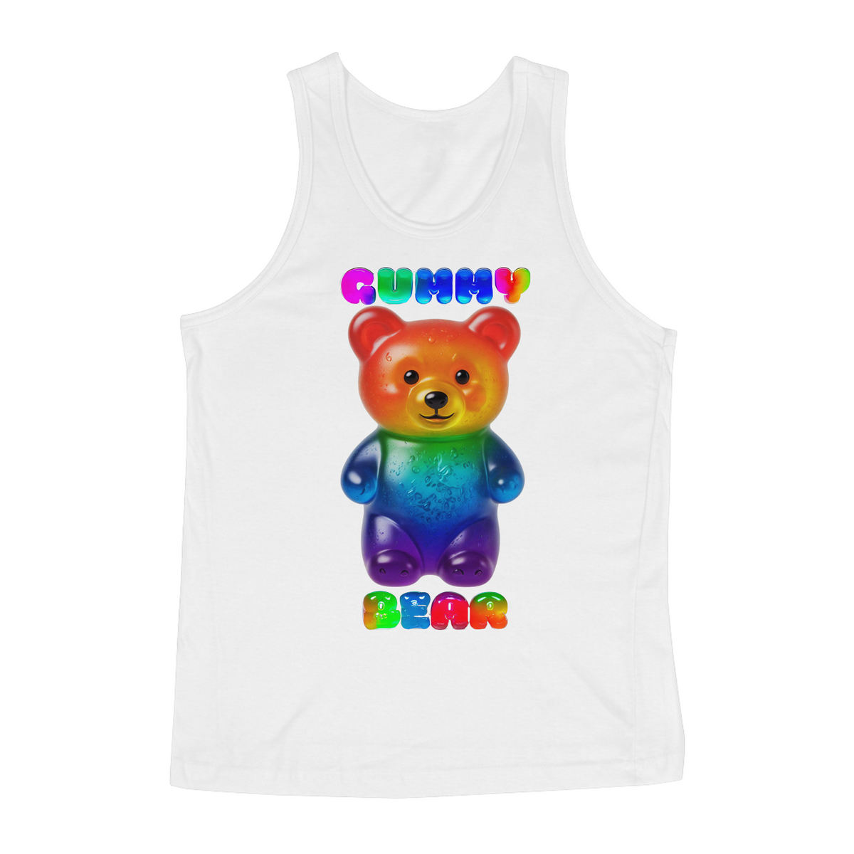 Nome do produto: Rainbow Gummy Bear - Regata