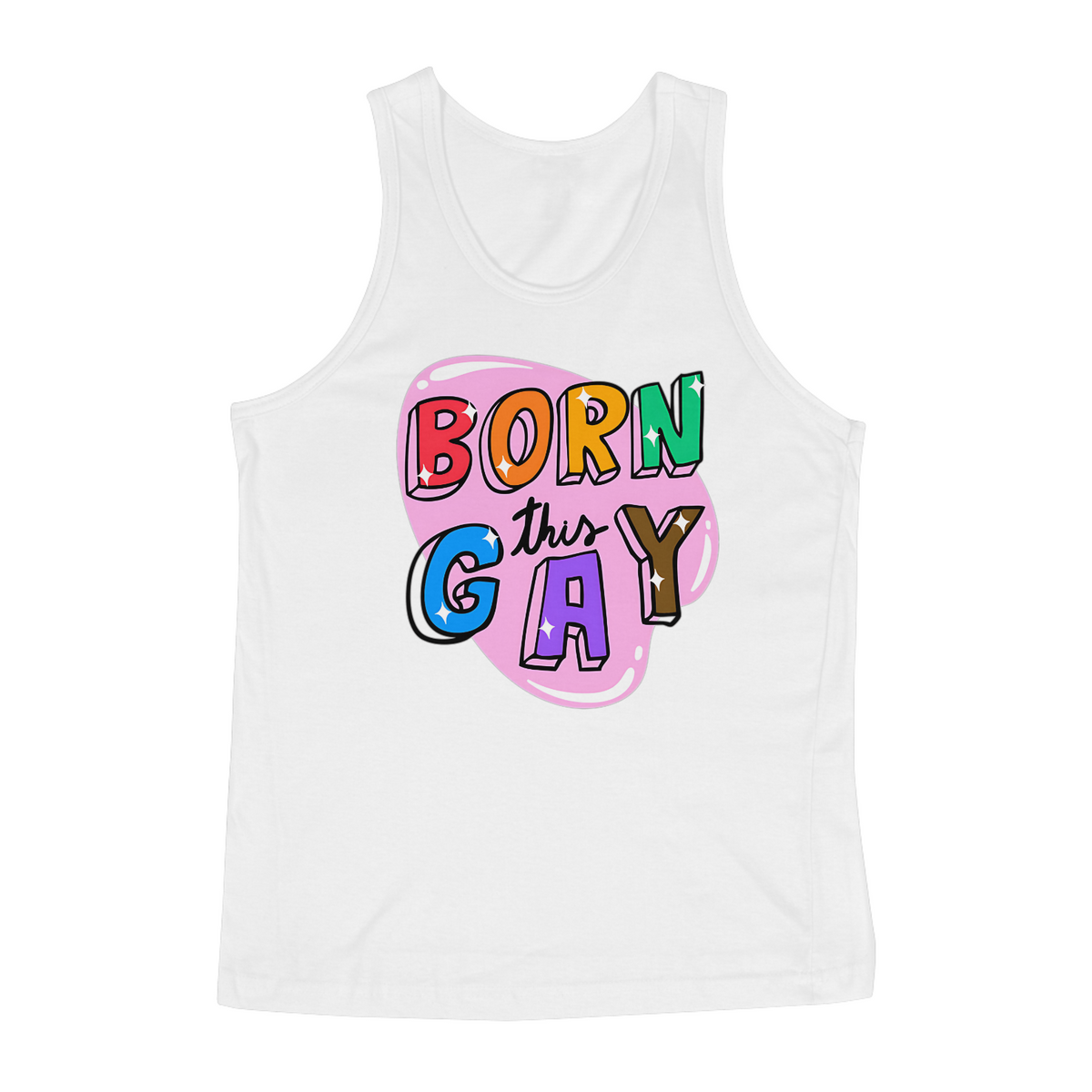 Nome do produto: Born This Gay - Regata