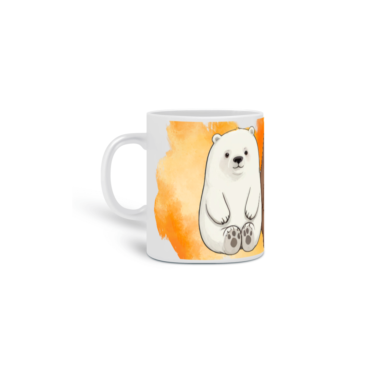 Nome do produto: Ursinhos Unidos - Caneca