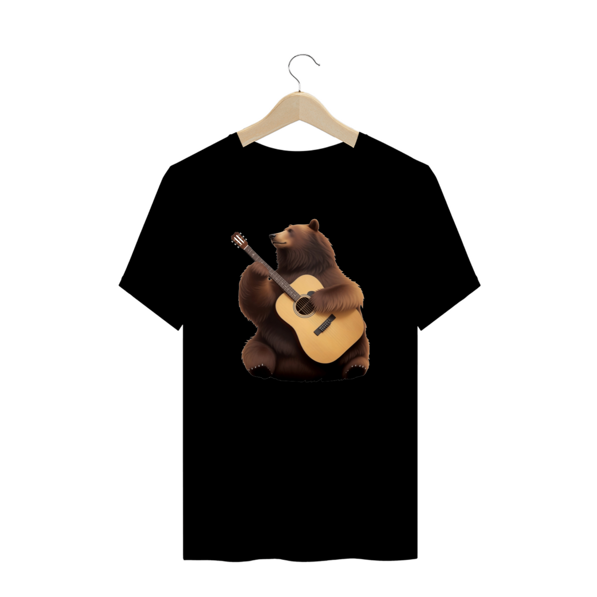 Nome do produto: Bear Playing Guitar - Plus Size