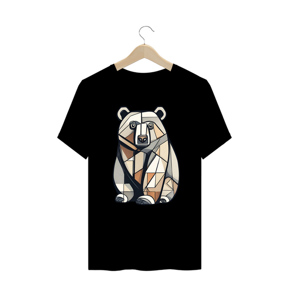 Urso Cubista Pintura - Plus Size