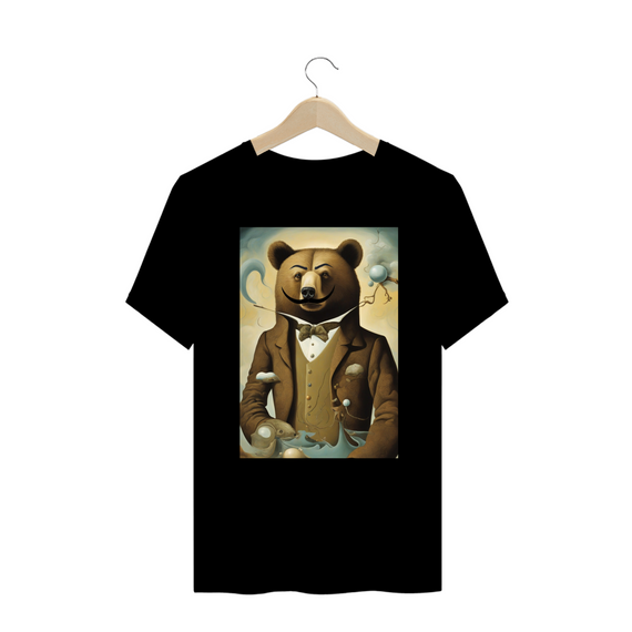 Urso Surrealista pintura - Plus Size