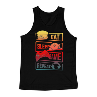 Nome do produtoEat Sleep Game Repeat - Regata