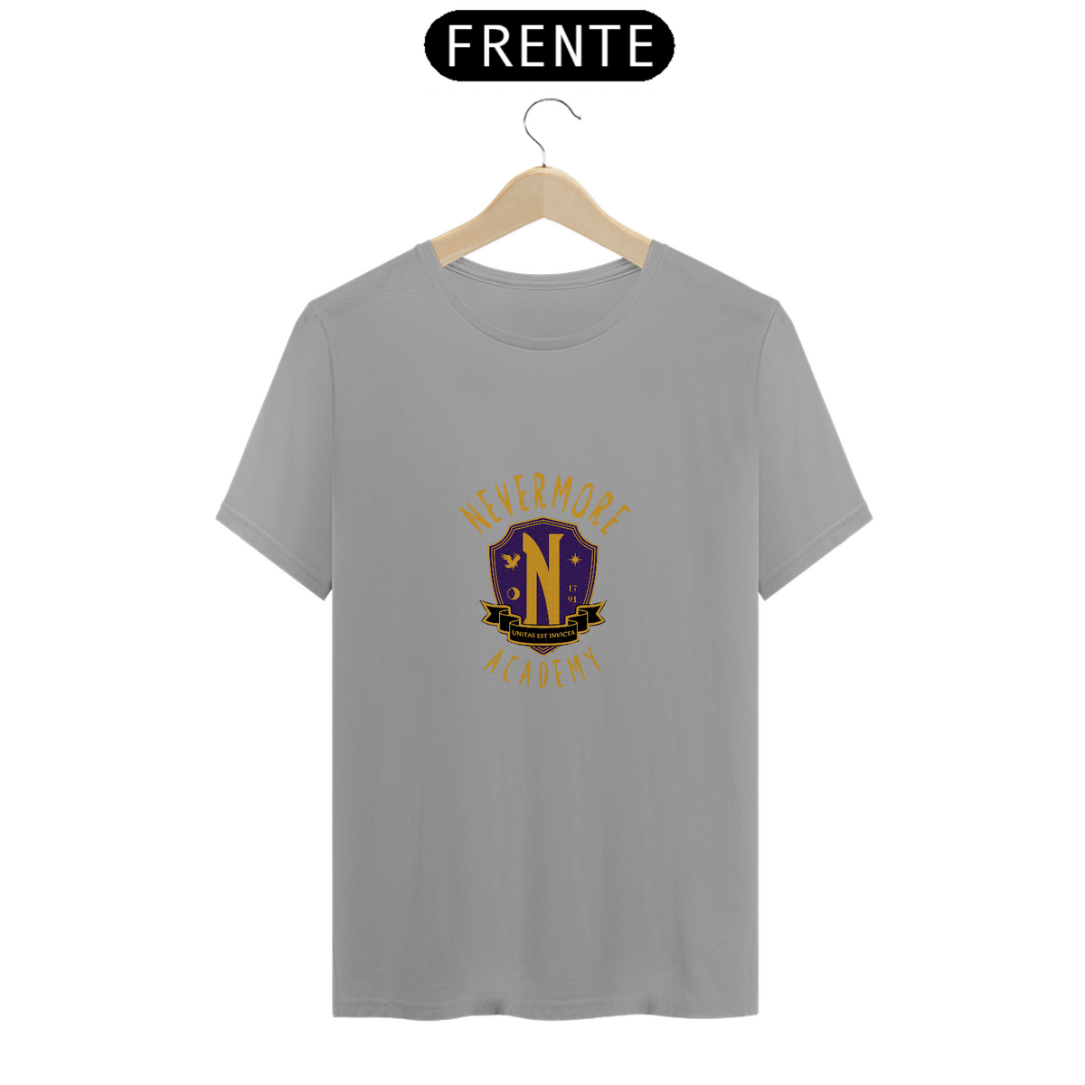 Nome do produto: Camiseta Wandinha | Nevermore Academy Logo