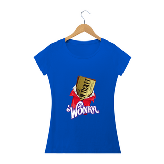 Nome do produtoCamiseta Wonka | Baby Look | Golden Ticket | A Fantástica Fábrica de Chocolate
