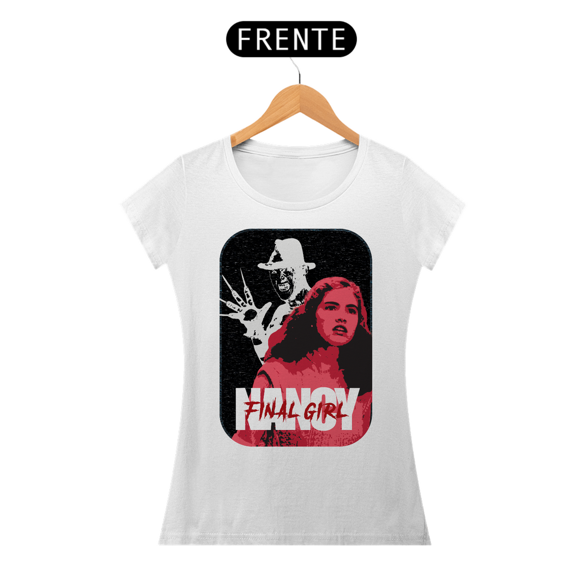 Nome do produto: Camiseta Final Girls | Nancy Thompson | A Hora do Pesadelo | Baby Look