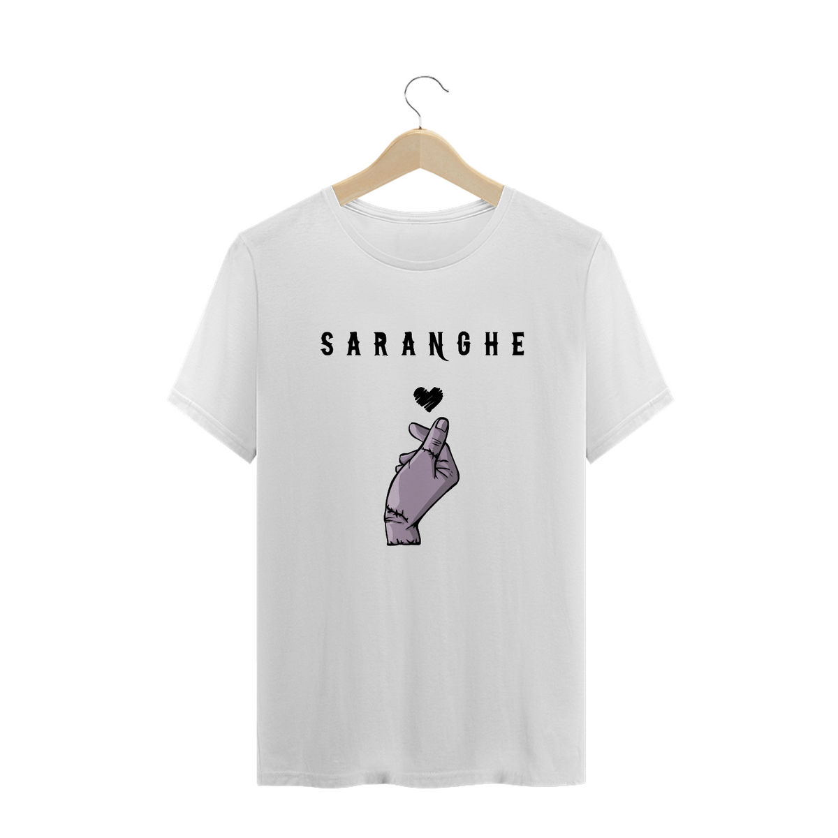 Nome do produto: Camiseta Mãozinha | Saranghe | Plus Size