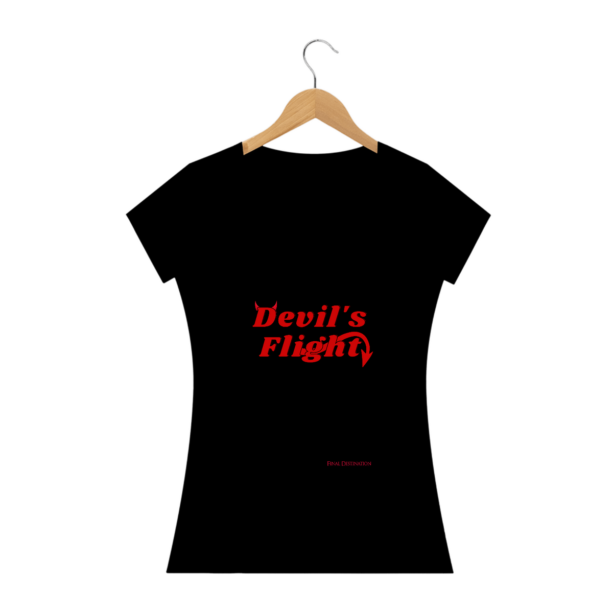 Nome do produto: Camiseta Premonição 3 | Baby Look | Final Destination | Devil\'s Flight