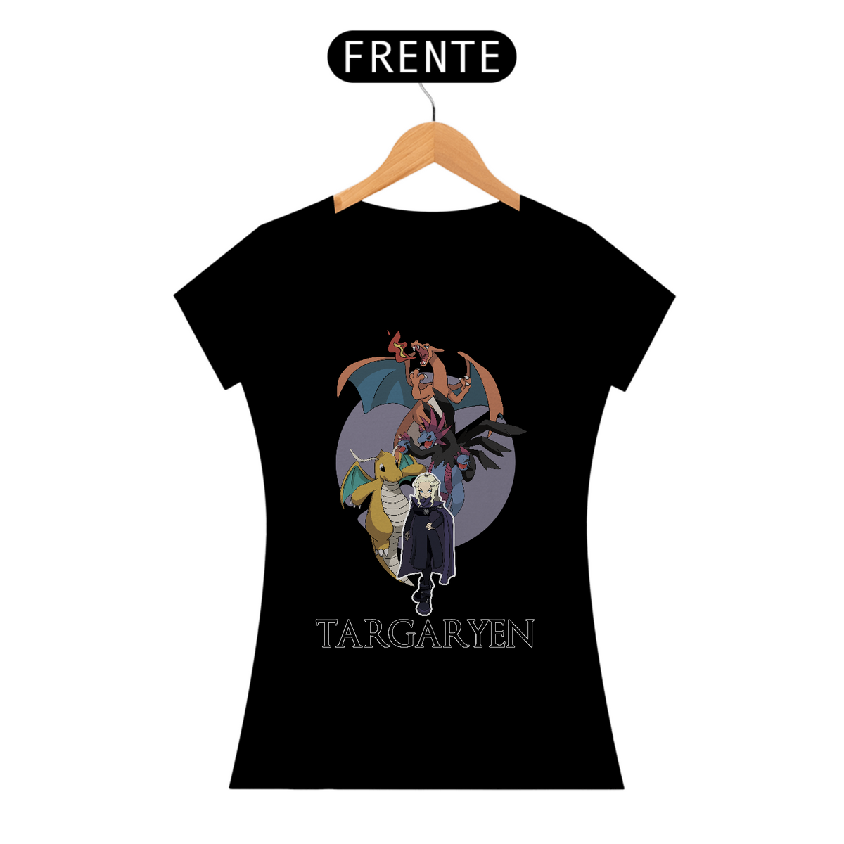 Nome do produto: Camiseta Daenerys Treinadora Pokémon | Game Of Thrones | Baby Look