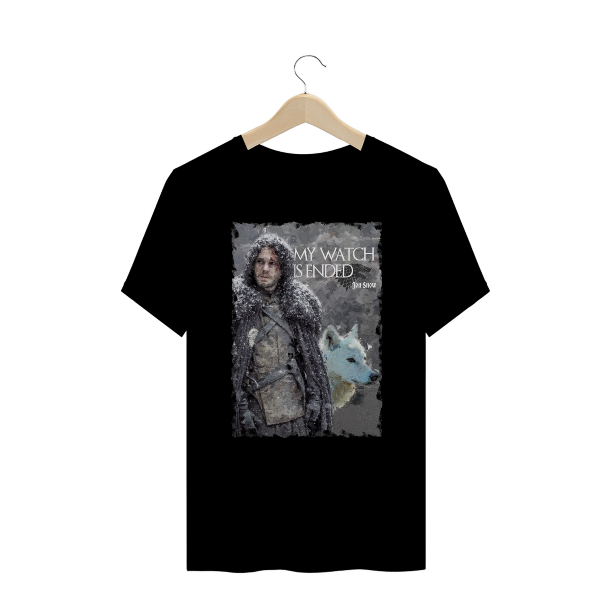 Nome do produto:  Camiseta Jon Snow | Game Of Thrones | Plus Size