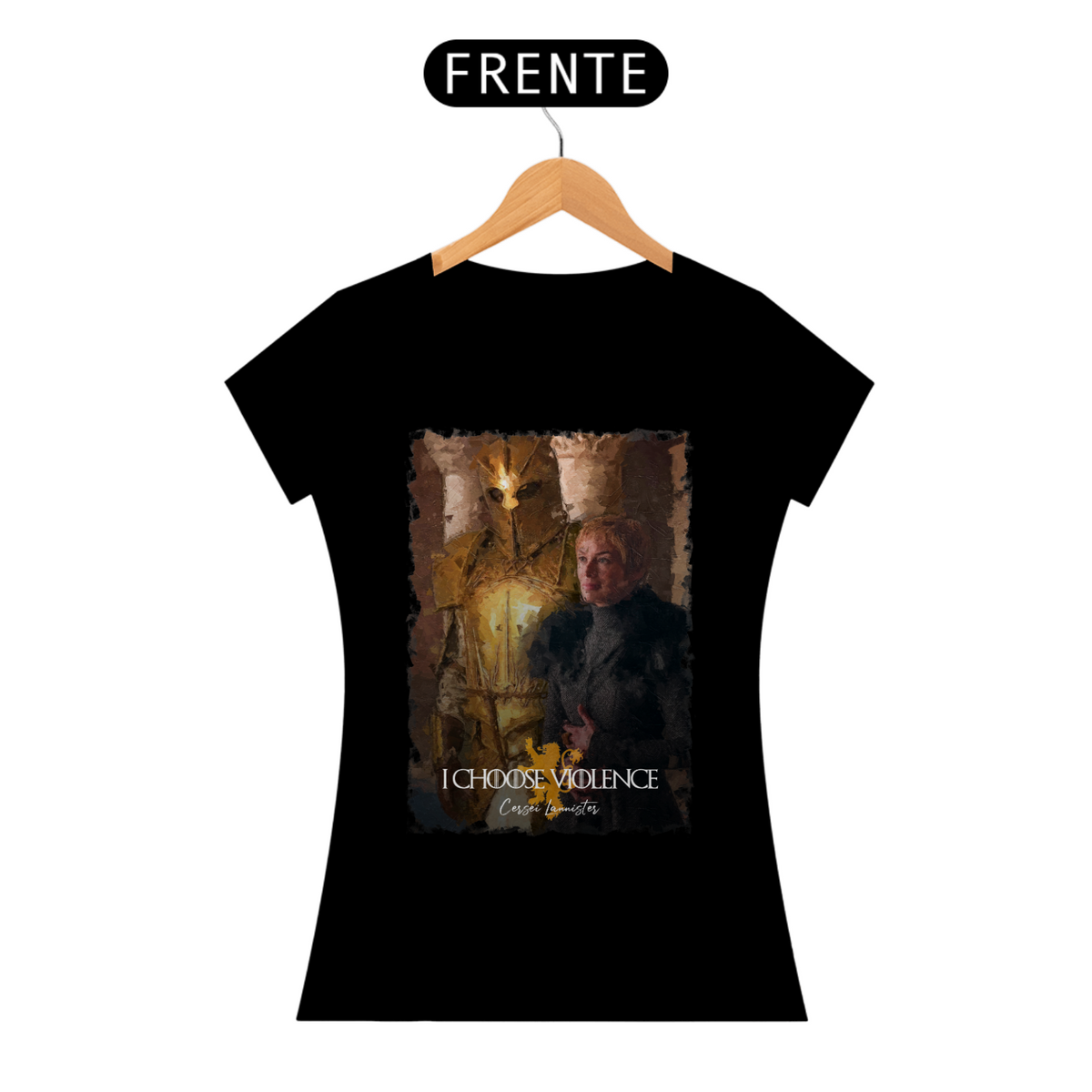 Nome do produto: Camiseta Cersei Lannister | Game Of Thrones | Baby look