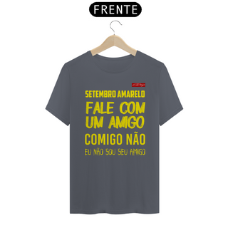 Nome do produtoCamiseta Setembro Amarelo Estampa Amarela