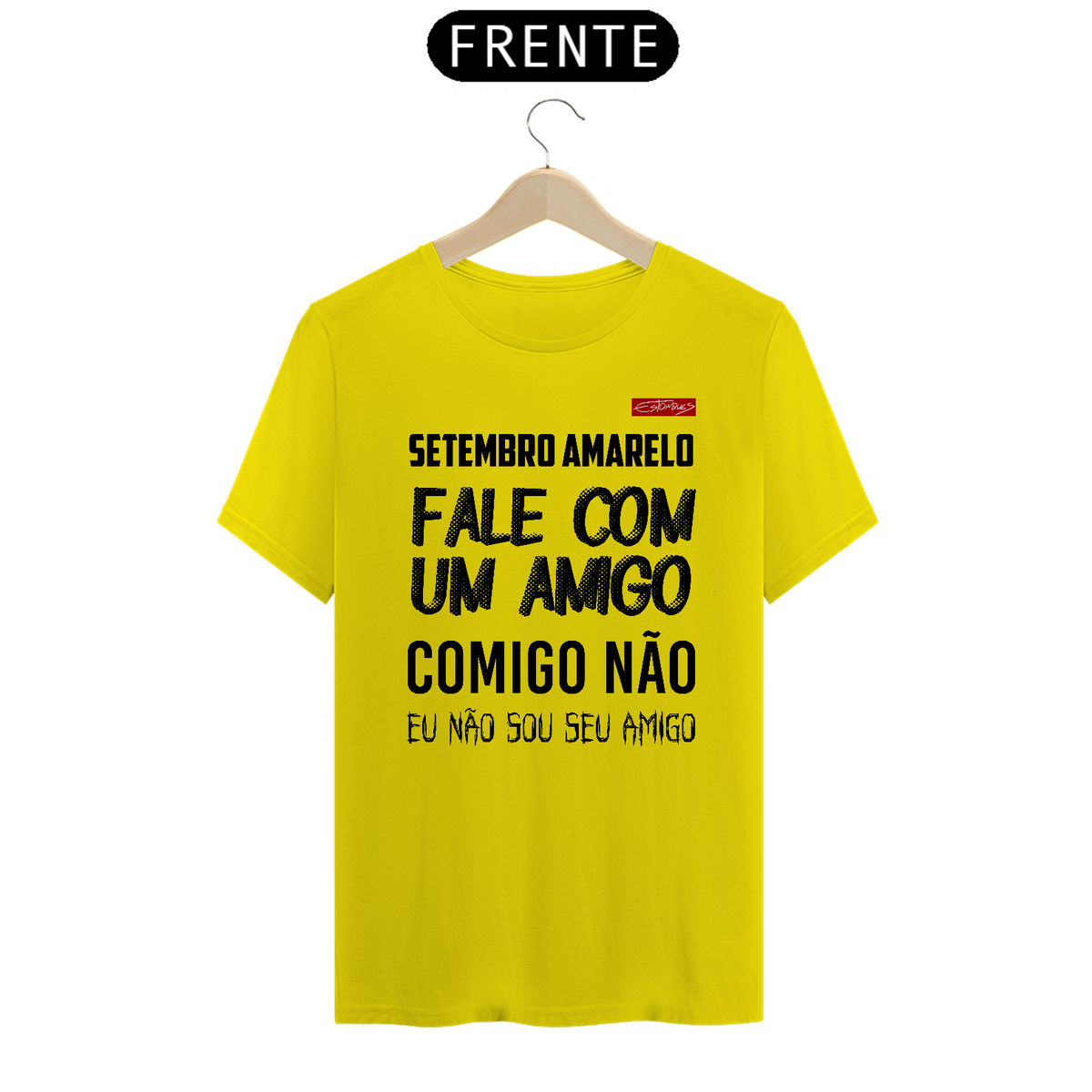 Nome do produto: Camiseta Setembro Amarelo Amarela
