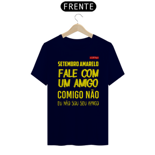 Nome do produtoCamiseta Setembro Amarelo Estampa Amarela