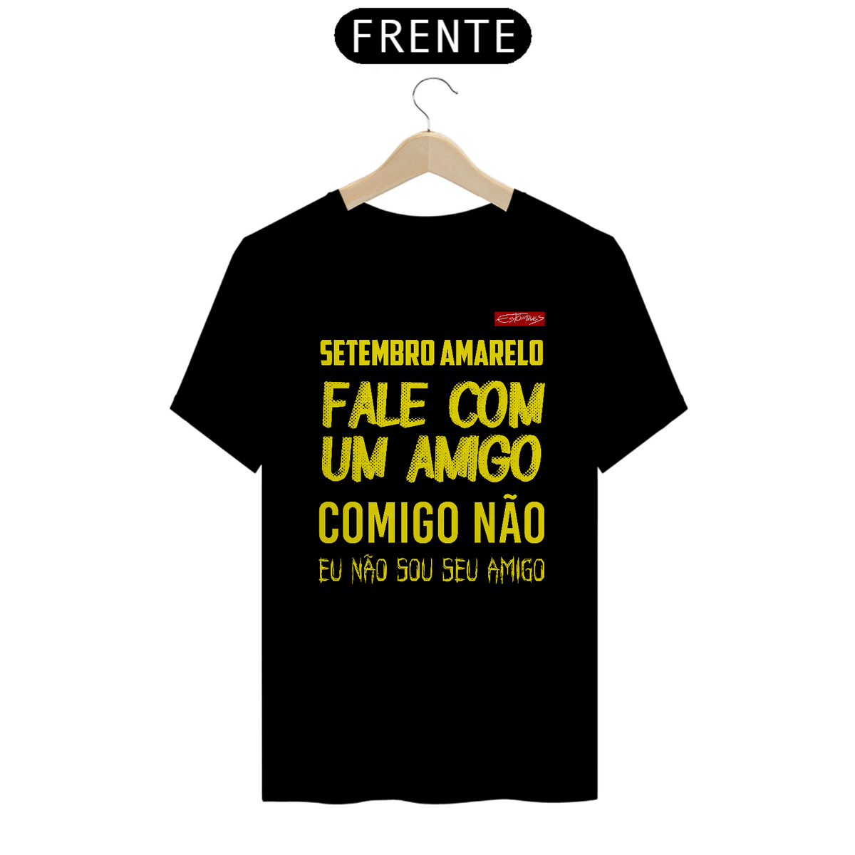 Nome do produto: Camiseta Setembro Amarelo Estampa Amarela