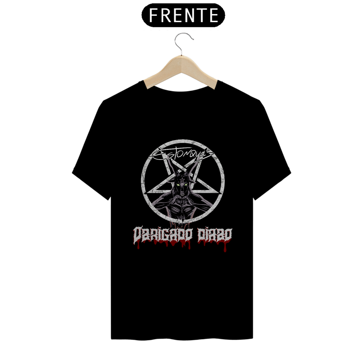 Nome do produto: Camiseta Obrigado Diabo