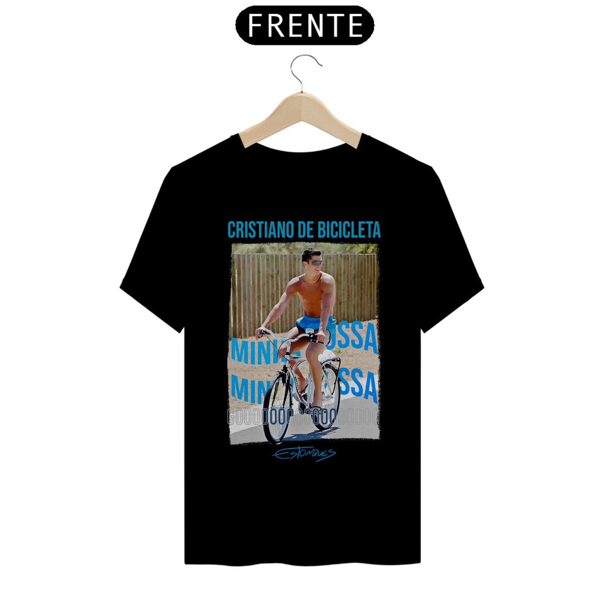 Nome do produto: Camiseta Cristiano de Bicicleta (Minha Nossa)